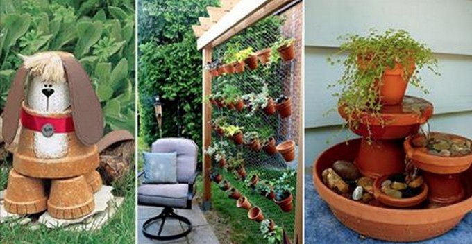 17 Tipps, um euren Garten mit Blumentöpfen visuell aufzubessern