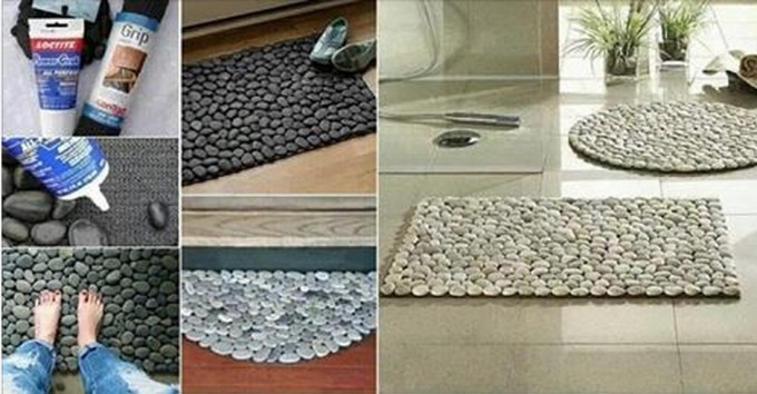 DIY Steinteppich oder -matte