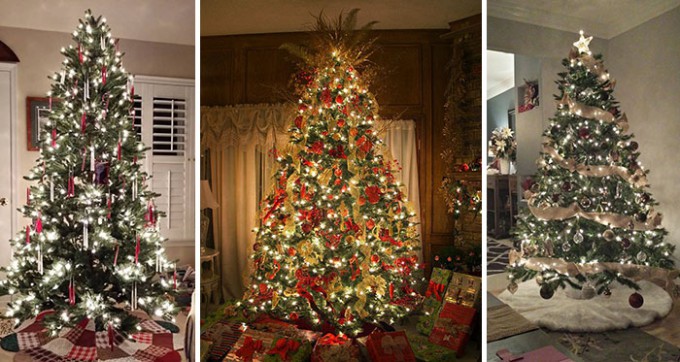 20 Inspirationen für die schönsten geschmückten Weihnachtsbäume