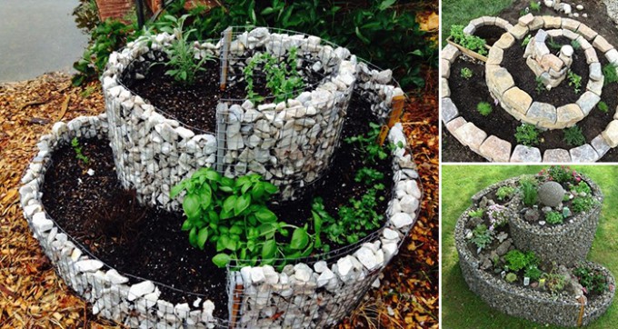12 Inspirationen für platzsparende spiralförmige Gärten