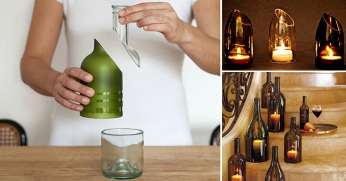 Ein genialer Tipp, wie man Glasflaschen zerschneiden kann + kreative Ideen