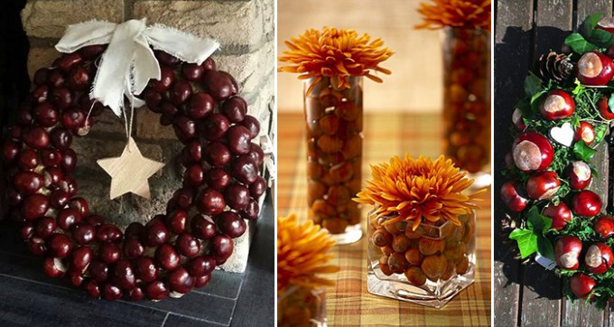 15 DIY Ideen für die Herbstdekoration. Super Gründe, warum es sich lohnt, Kastanien zu sammeln.